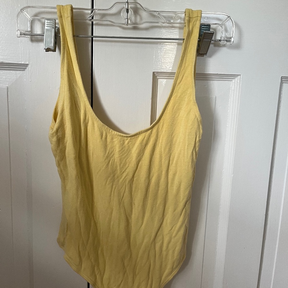 Wild Honey, yellow bodysuit, size XS